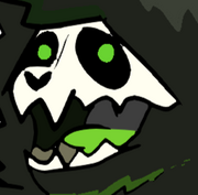 A close-up of the drawing of my fursona